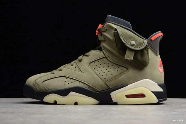 Cheap BK olive travis jordan scott 6 air cn1084-200 cactus medium jack 1112